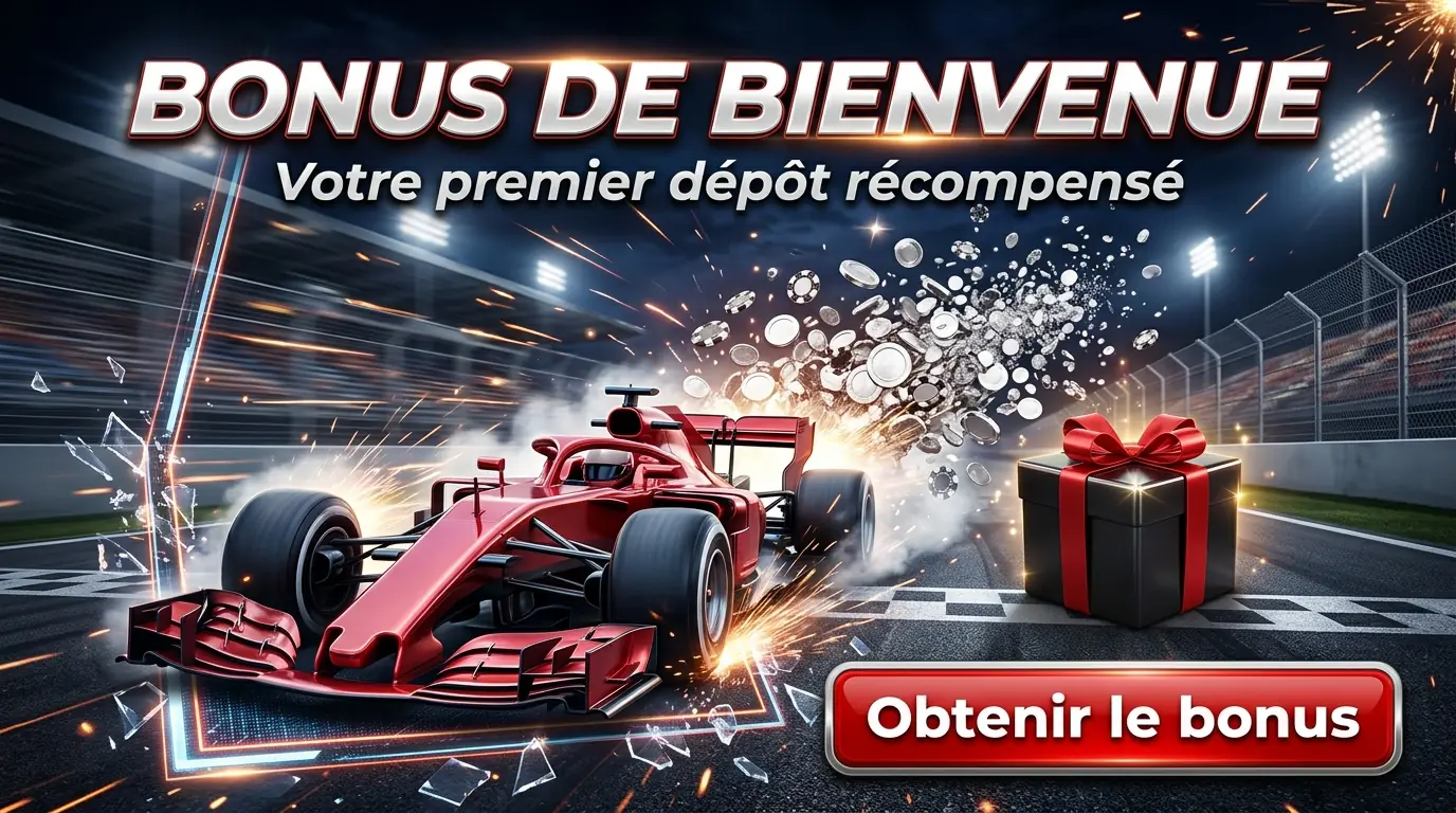 monoplace rouge et coffret cadeau pour le bonus de bienvenue de spinformula casino